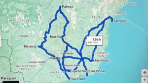 Mapa da Maratona Nicolini